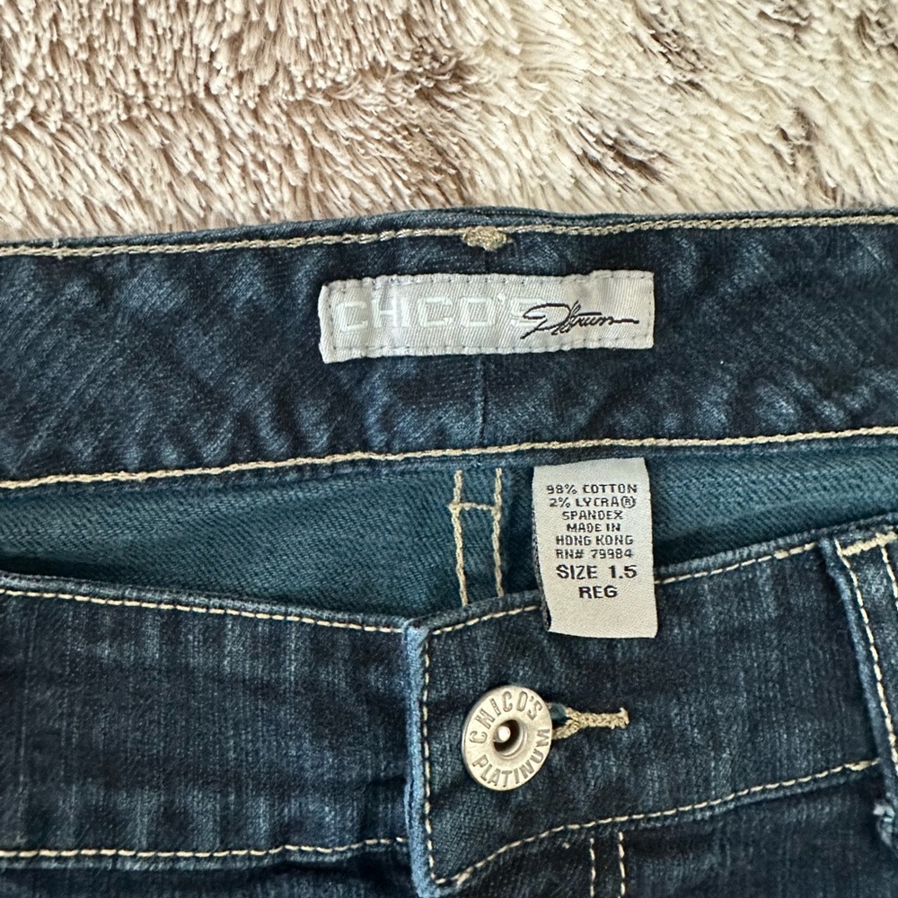 Chico's Dark Blue Denim Jeans